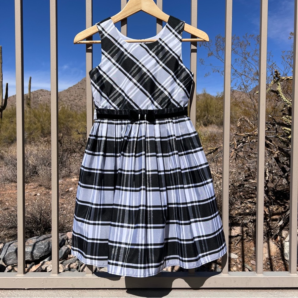 ⬇️💲Jona Michelle Girl’s Dress 8 Color Black, White, Grey, Silver Pleated Tulle